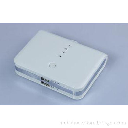 White 11200mah Cell Phone Backup Power Usb Battery Power Ba